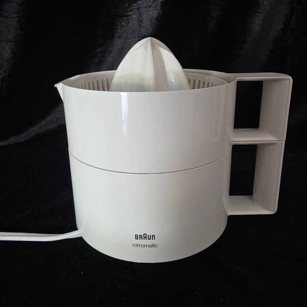 Braun Citromatic Electric Citrus Juicer White Type 4173 Mid Century Modern Style